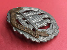 Load image into Gallery viewer, Original WW1/WW2 British Army Northamptonshire Regiment Cap Badge - The Militaria Shop