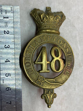 Load image into Gallery viewer, British Army Victorian Era 48th Northamptonshire Regiment Helmet/Glengarry Badge - The Militaria Shop