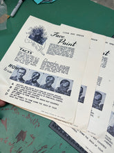 Load image into Gallery viewer, Original WW2 US Army Face Paint Instruction Sheet - The Militaria Shop