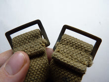 Load image into Gallery viewer, Original WW2 1942 Dated British Army 37 Pattern Water Bottle Carrier Harness - The Militaria Shop