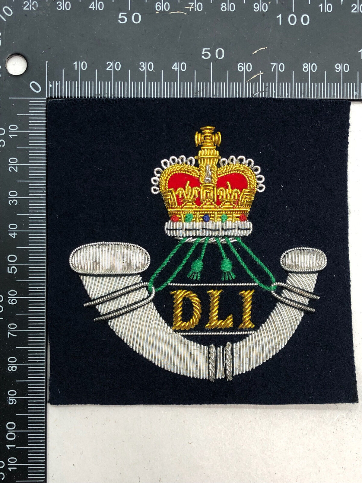 British Army Bullion Embroidered Blazer Badge - Durham Light Infantry - The Militaria Shop