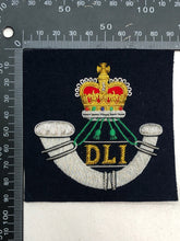Lade das Bild in den Galerie-Viewer, British Army Bullion Embroidered Blazer Badge - Durham Light Infantry - The Militaria Shop