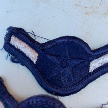 Load image into Gallery viewer, Pair of United States Air Force Rank Chevrons Navy Blue - Airmen - The Militaria Shop