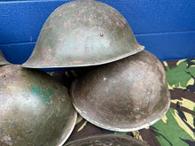Load image into Gallery viewer, Original WW2 Canadian / British Army Mk3 Turtle Helmet - High Rivet - The Militaria Shop