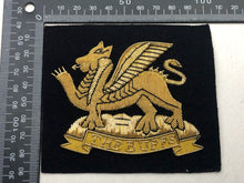 Lade das Bild in den Galerie-Viewer, British Army Bullion Embroidered Blazer Badge - Royal East Kent - The Buffs - The Militaria Shop