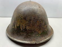Load image into Gallery viewer, Geunine British / Canadian Army Mk3 WW2 Combat Helmet - Uncleaned Original - The Militaria Shop