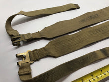 Load image into Gallery viewer, Original WW2 British Army 37 Pattern Canvass L Straps Set - The Militaria Shop