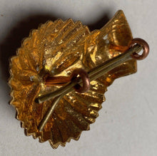 Load image into Gallery viewer, WW1 / WW2 British Army - Lothians and Border Horse gilt brass cap badge. - The Militaria Shop