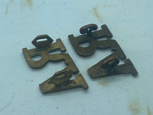 Load image into Gallery viewer, Original WW1 British Army Pair of Royal Artillery Shoulder Titles - RA - The Militaria Shop
