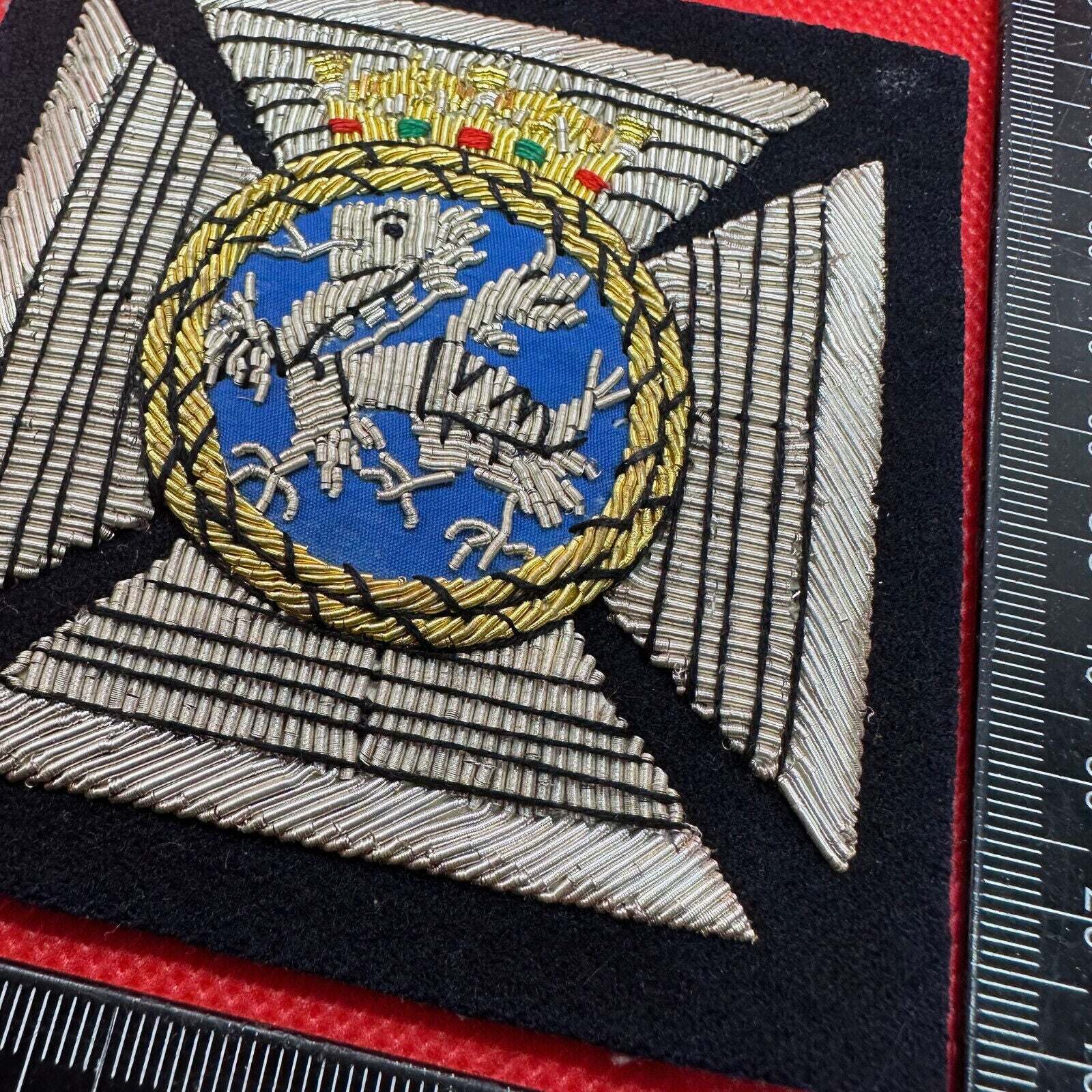 British Army Bullion Embroidered Blazer Badge - Duke of Edinburgh Royal Regiment - The Militaria Shop