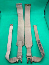 Load image into Gallery viewer, Original WW2 Pattern British Army L Straps Pair - 37 Pattern Webbing Haversack - The Militaria Shop