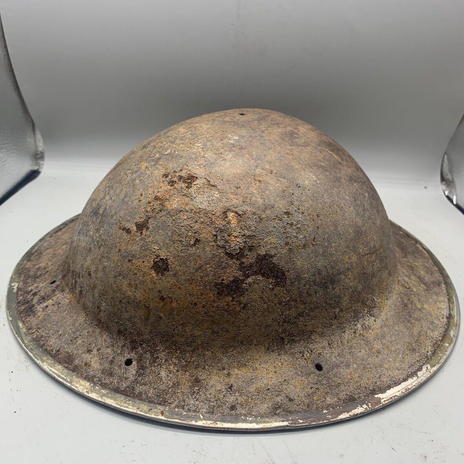 Original WW2 South African Army Mk2 Brodie Helmet - British Style Combat Helmet - The Militaria Shop