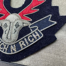 Load image into Gallery viewer, British Army Bullion Embroidered Blazer Badge - Seaforth Highlanders Regiment - The Militaria Shop