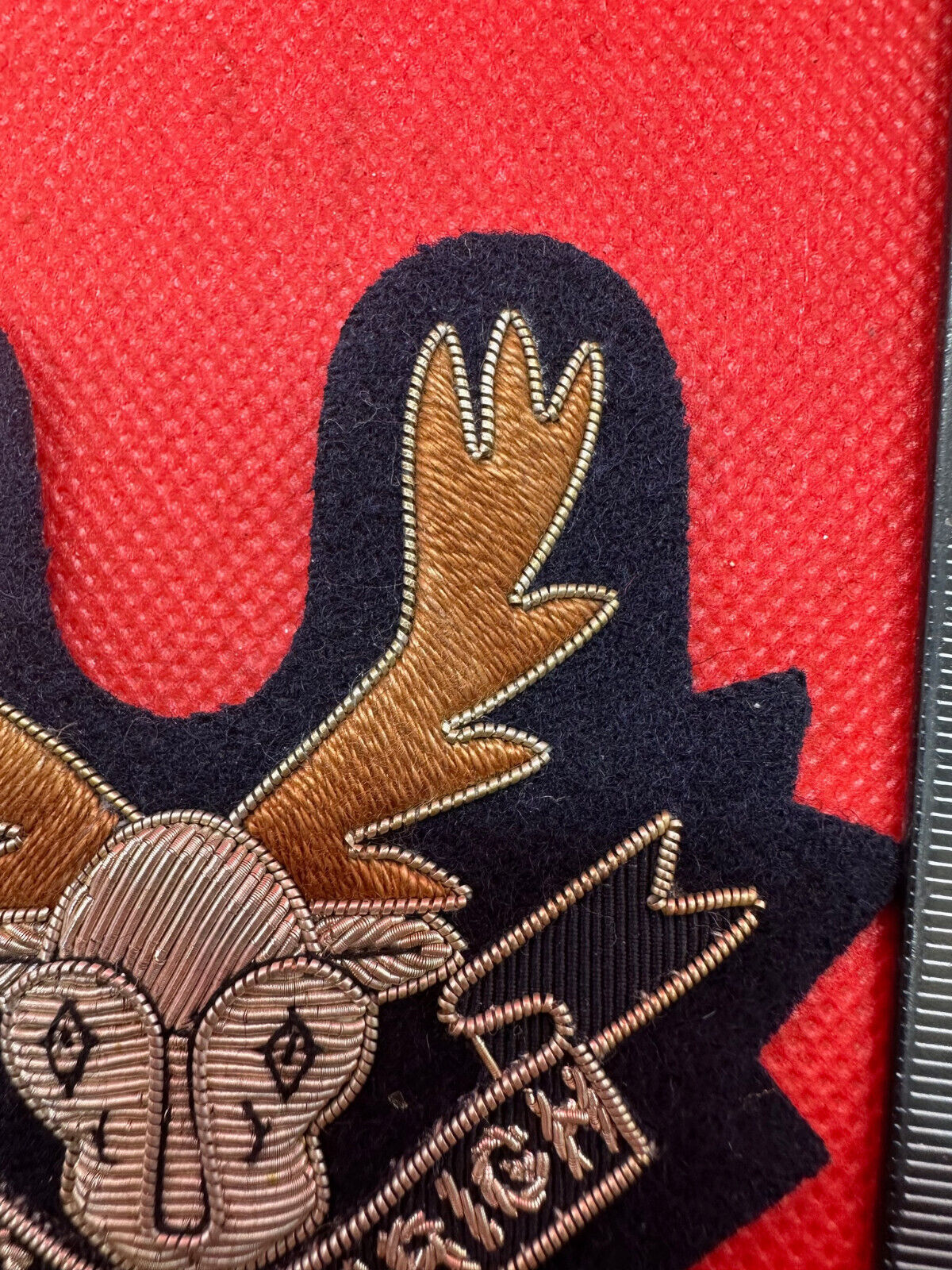 British Army Bullion Embroidered Blazer Badge - Seaforth Highlanders Regiment - The Militaria Shop