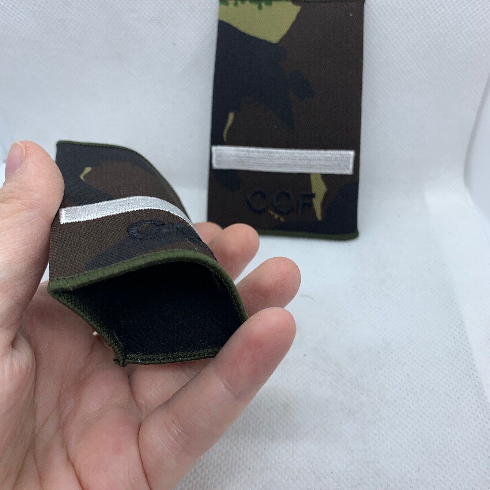 CCF DPM Camo Rank Slides / Epaulette Pair Genuine British Army - NEW - The Militaria Shop