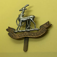 Load image into Gallery viewer, Original WW2 British Army Cap Badge - Royal Warwickshire - The Militaria Shop