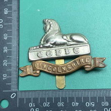 Load image into Gallery viewer, Original WW2 British Army Cap Badge - The Lincolnshire Regiment - The Militaria Shop