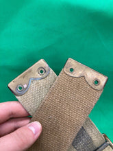 Load image into Gallery viewer, Original WW2 Pattern British Army L Straps Pair - 37 Pattern Webbing Haversack - The Militaria Shop