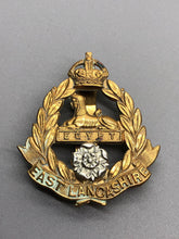 Load image into Gallery viewer, Original British Army WW2 East Lancashire Cap Badge - The Militaria Shop