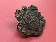 Load image into Gallery viewer, Original WW1 British Army Bournemouth School OTC Officer Training Cap Badge - The Militaria Shop