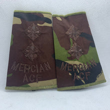 Load image into Gallery viewer, Mercian ACF DPM Rank Slides / Epaulette Pair Genuine British Army - NEW - The Militaria Shop