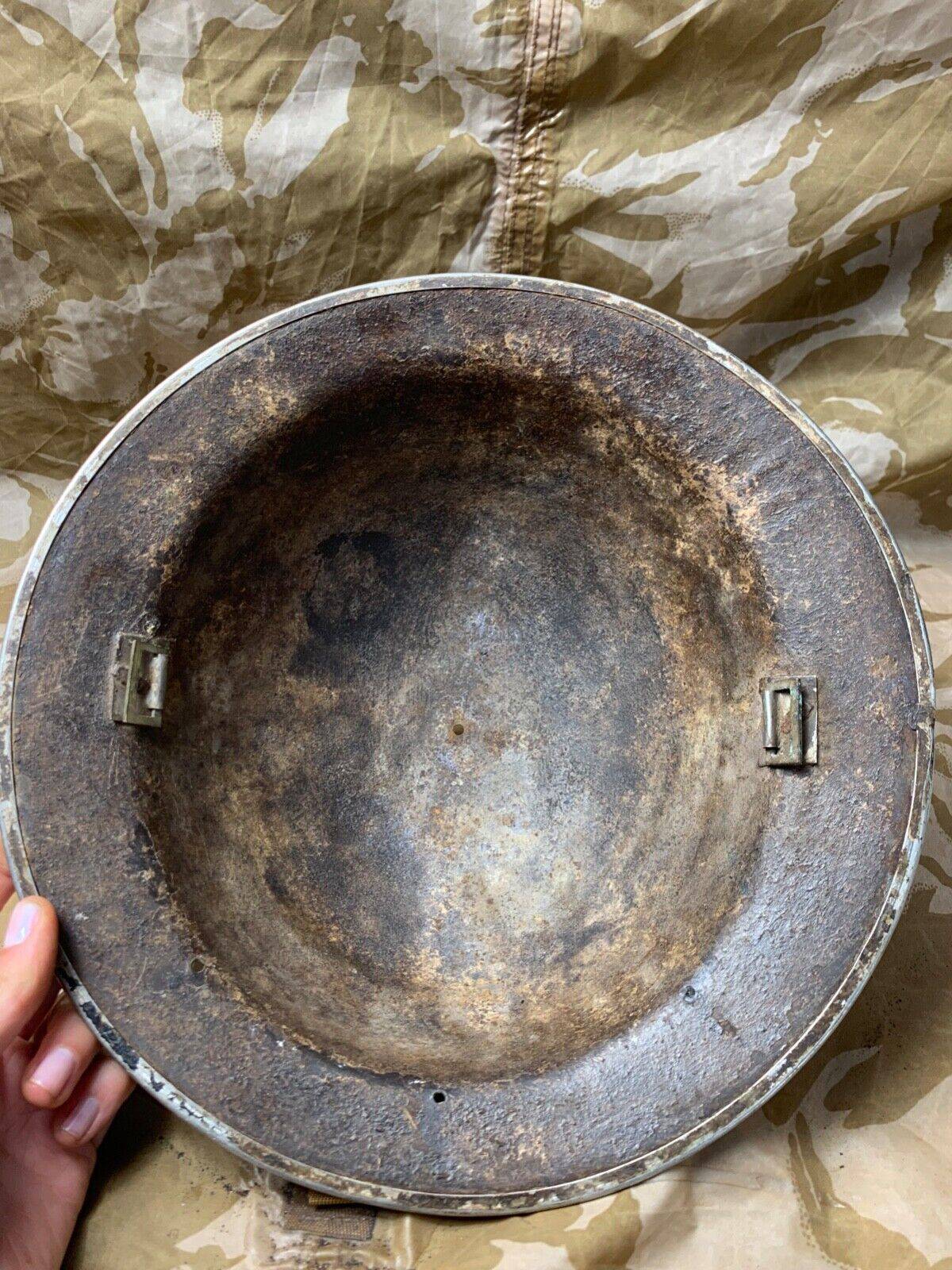 Original WW2 South African Army Mk2 Brodie Helmet - British Style Combat Helmet - The Militaria Shop