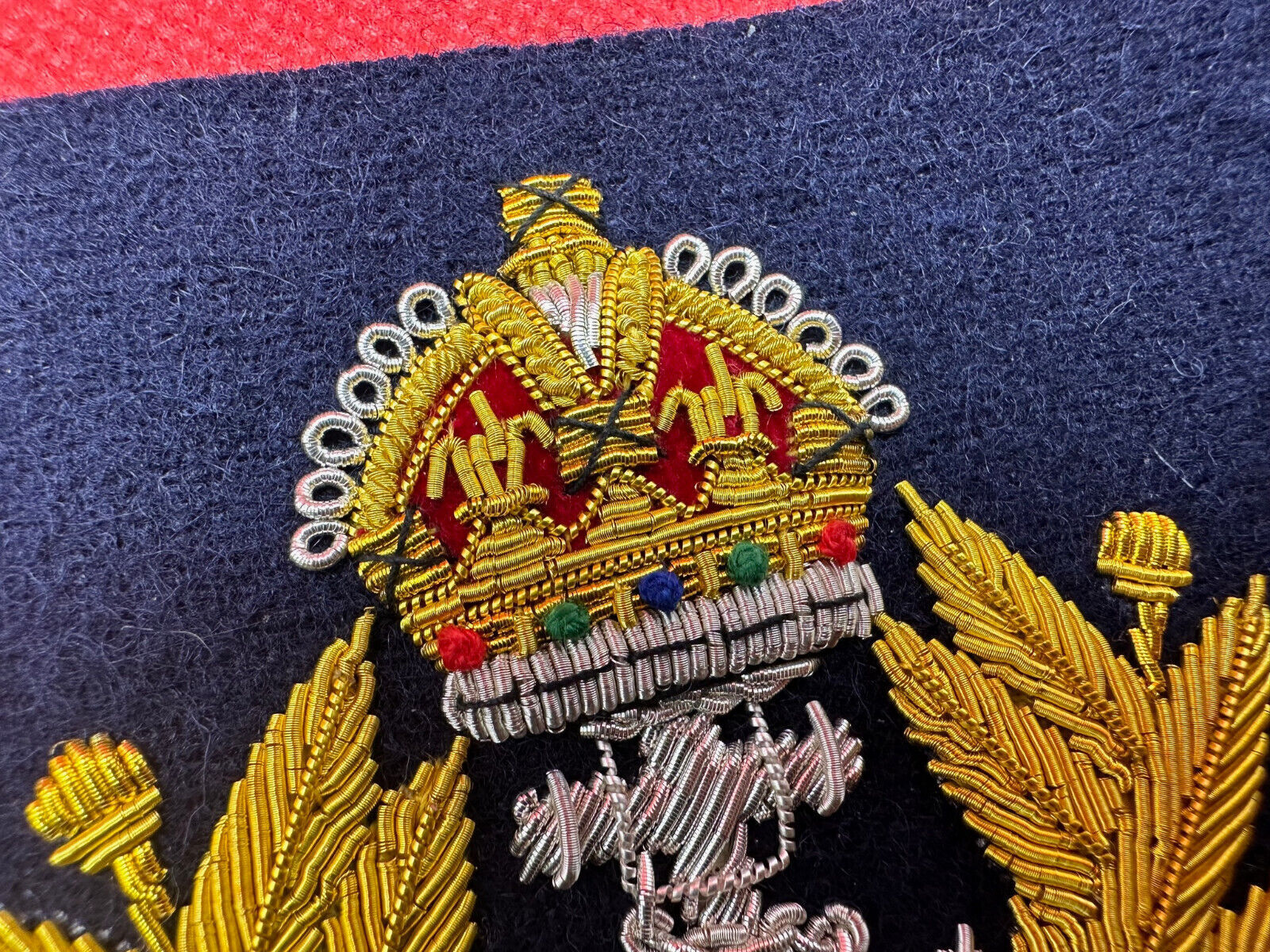 British Royal Navy Bullion Embroidered Blazer Badge - The Militaria Shop
