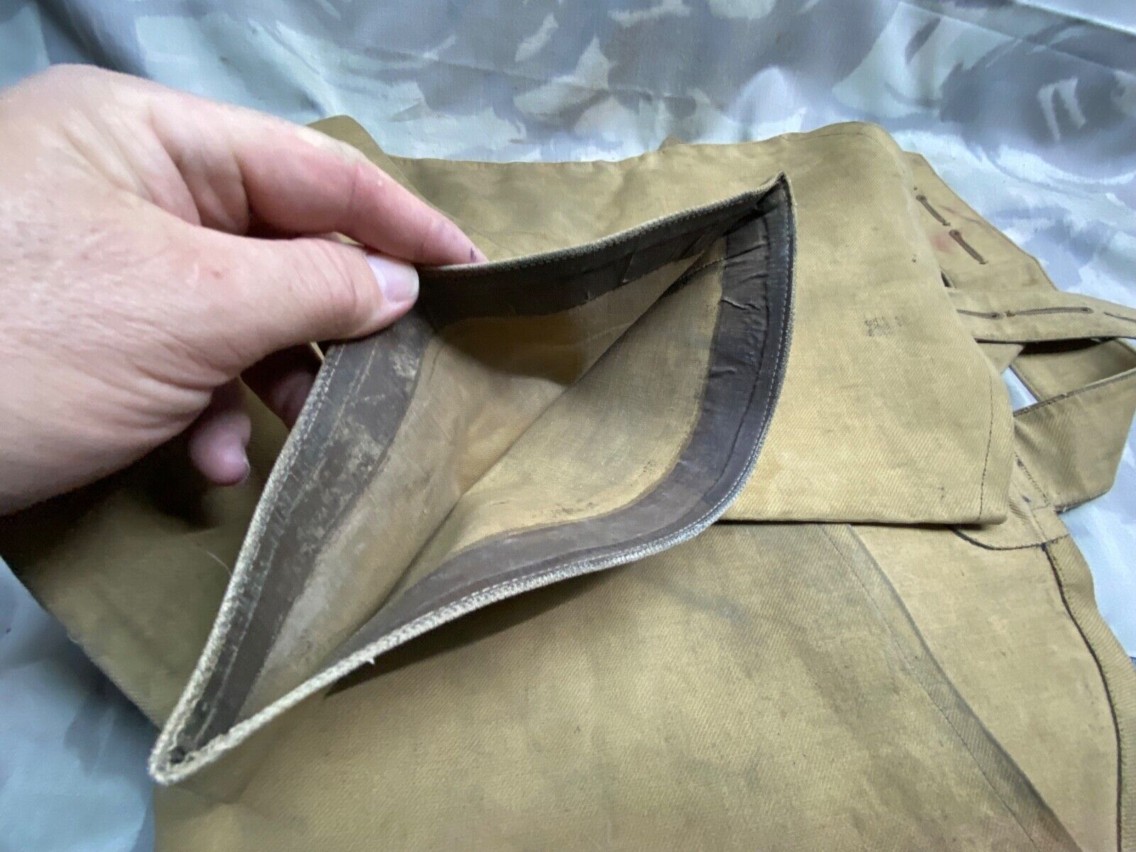 Original WW2 British Army / Railway LNER Marked Waterproof Leggings - The Militaria Shop