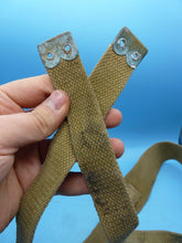Load image into Gallery viewer, Original WW2 British Army 37 Pattern Canvass Shoulder Strap / Cross Strap - The Militaria Shop