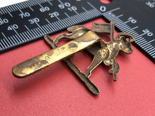 Load image into Gallery viewer, Original WW2 British Army Queen's Royal Regiment (West Surrey) Cap Badge - The Militaria Shop