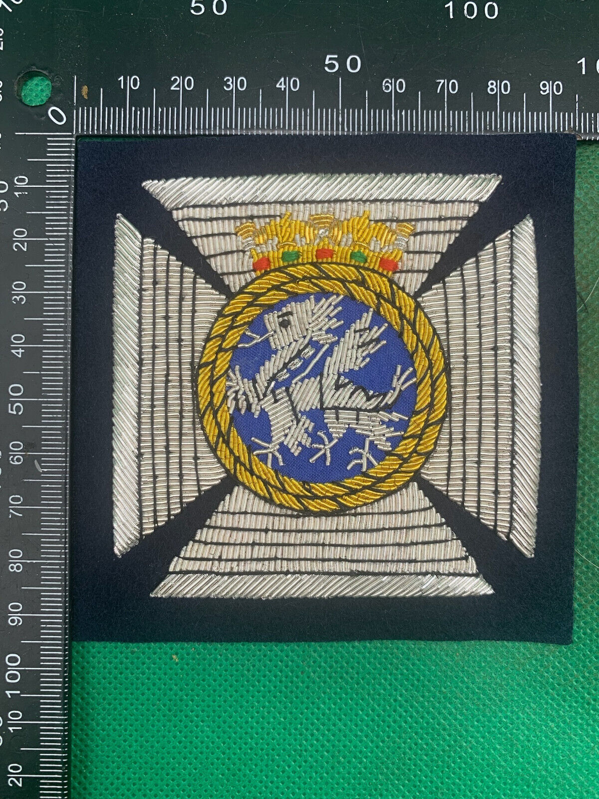British Army Bullion Embroidered Blazer Badge - Duke of Edinburgh Royal Regiment - The Militaria Shop