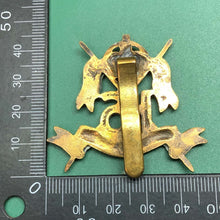 Load image into Gallery viewer, Original WW2 British Army 16th The Queen's Lancers Regiment Cap Badge - The Militaria Shop