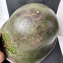Load image into Gallery viewer, Original WW2 British / Canadian Army Medic Mk3 Combat Helmet & Liner - The Militaria Shop