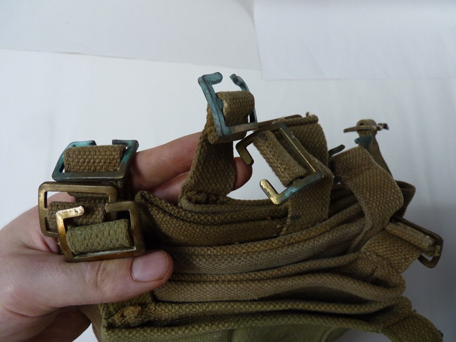 WW2 British Army 37 Pattern Water Bottle Carrier - Original Used Example - The Militaria Shop