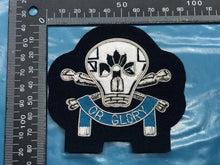 Load image into Gallery viewer, British Army Bullion Embroidered Blazer Badge - 17th 21st Lancers Death or Glory - The Militaria Shop