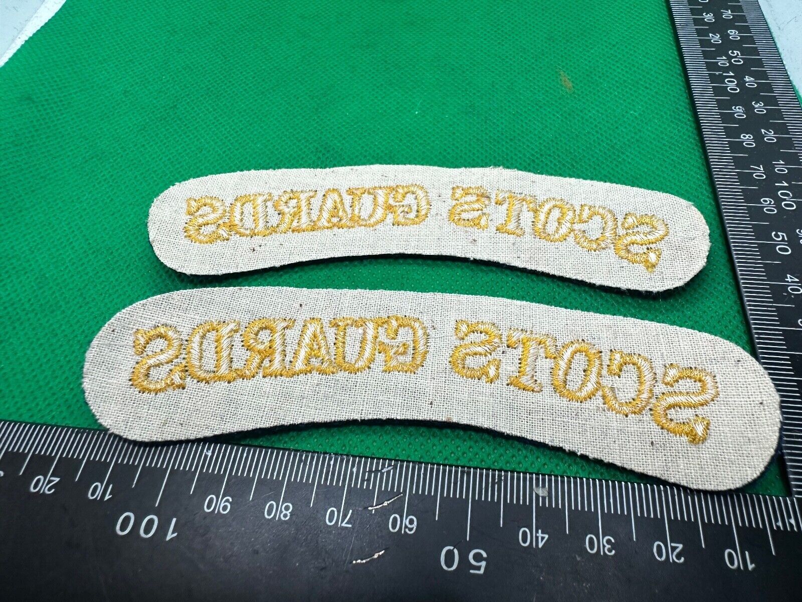 Scots Guards British Army Shoulder Titles Pair - WW2 Onwards Pattern - The Militaria Shop
