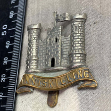 Load image into Gallery viewer, Original WW1 British Army Cap Badge - 6th (Inniskilling) Dragoons - The Militaria Shop