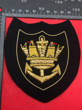 Load image into Gallery viewer, British Navy Bullion Embroidered Blazer Badge - Merchant Navy - The Militaria Shop