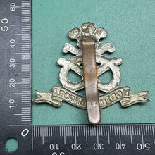 Load image into Gallery viewer, Original WW2 British Army North Stafford Regiment Cap Badge - The Militaria Shop