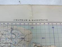 Charger l'image dans la galerie, Original WW2 British Army OS Map of England - War Office - Chatham & Maidsto - The Militaria Shop