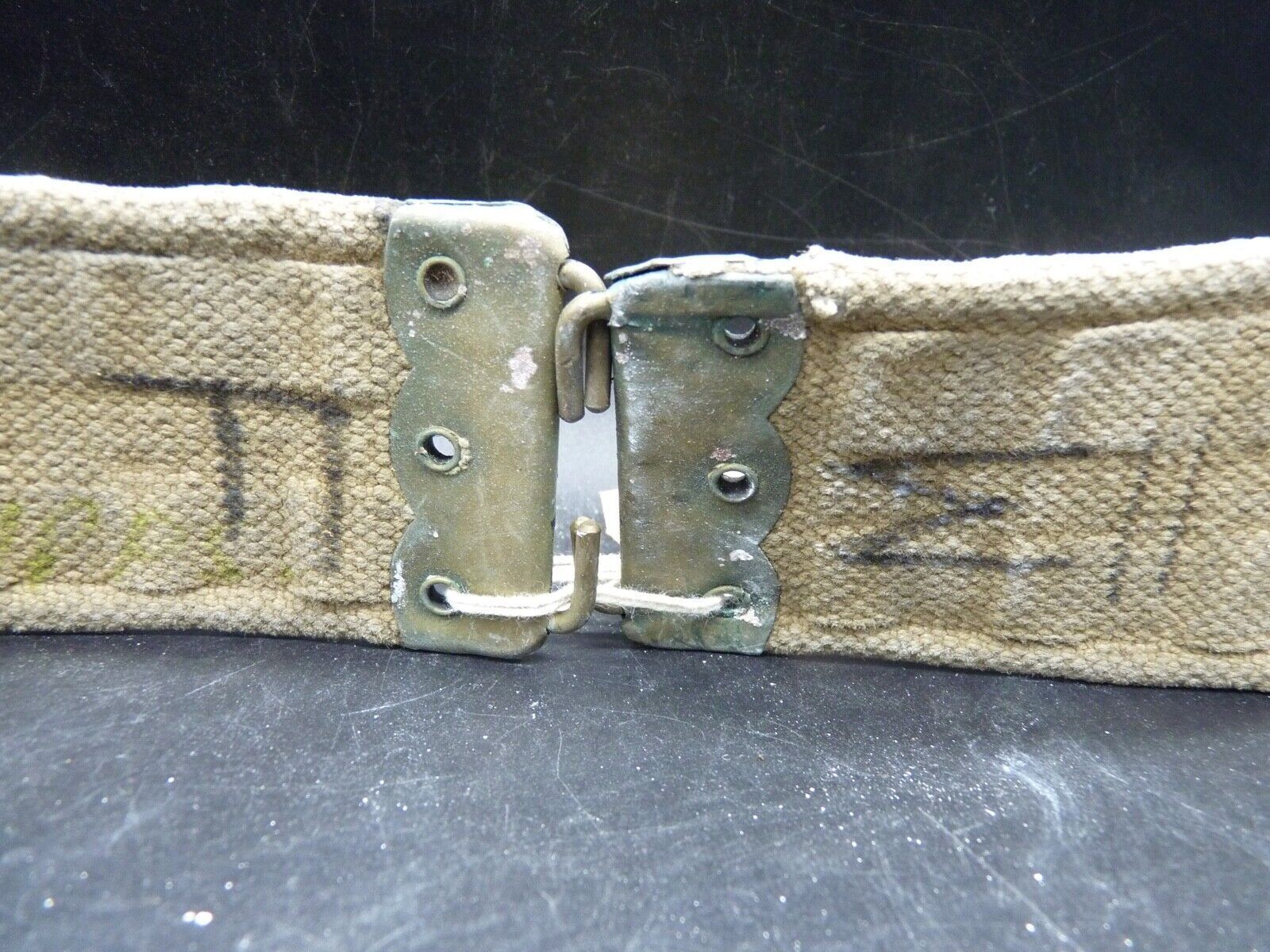 Original British Army / RAF Webbing Belt - WW2 37 Pattern - 40 Inch Waist Max - The Militaria Shop