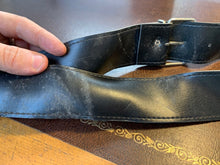 Load image into Gallery viewer, Black Leather Pistol Belt - 28 Inch Max - B68 - The Militaria Shop