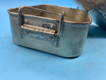 Load image into Gallery viewer, Original WW2 British Army Soldiers Mess Tin Set - Two Piece - Fold Out Handles - The Militaria Shop