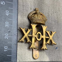 Load image into Gallery viewer, Original WW1 British Army Cap Badge - 20th Hussars - The Militaria Shop