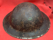 Load image into Gallery viewer, Original WW2 Combat Helmet - British / South African Army Mk2 Brodie Helmet - The Militaria Shop