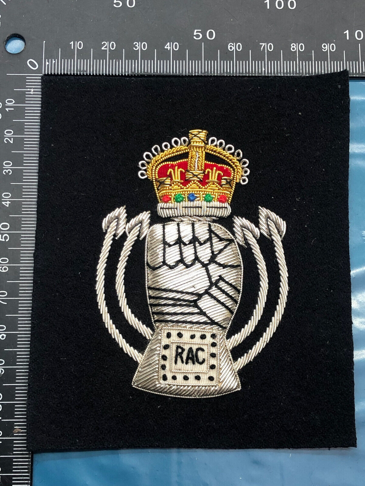 British Army Bullion Embroidered Blazer Badge - Royal Armoured Corps - The Militaria Shop