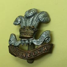 Load image into Gallery viewer, Original WW2 British Army Cap Badge - The Welch - The Militaria Shop