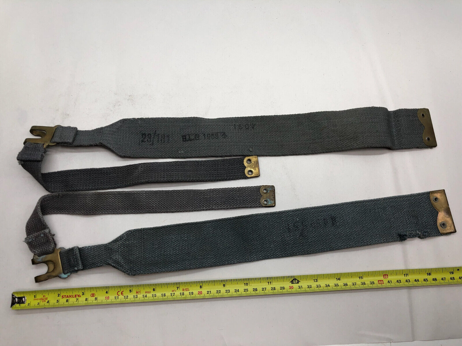 Original WW2 British Royal Air Force Blue 37 Pattern L Strap Set - The Militaria Shop