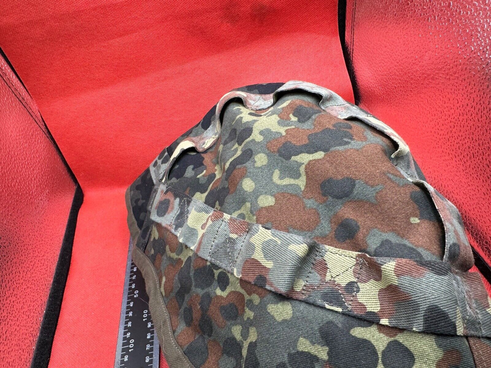 Original Unissued Tarnmuster German Army Camouflaged Helmet Cover - The Militaria Shop
