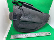 Charger l'image dans la galerie, Black Fabric Tactical Belt Mounted SWISS ARMS Pistol Holster. Great for Airsoft - The Militaria Shop